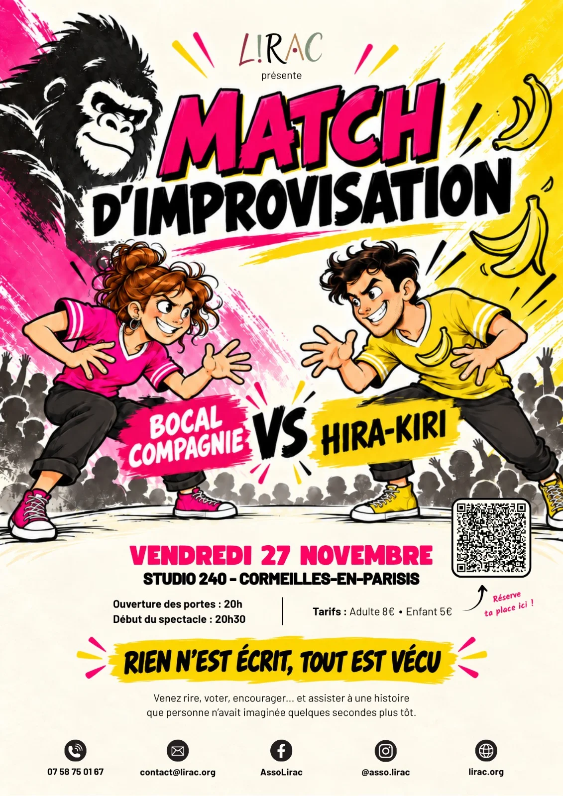 Spectacle « Match d'improvisation » LIRAC